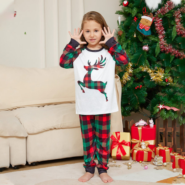 Julfamiljpyjamas matchande sovkläder barnpyjamas set 2023 Kids 2T