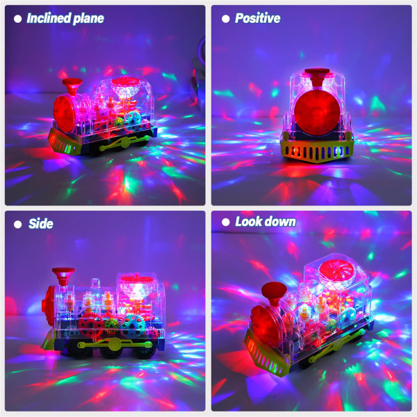 Elektrisk Transparent Gear Tåg Lights & Musikaliska leksaker Gift Kid f23d  | Fyndiq