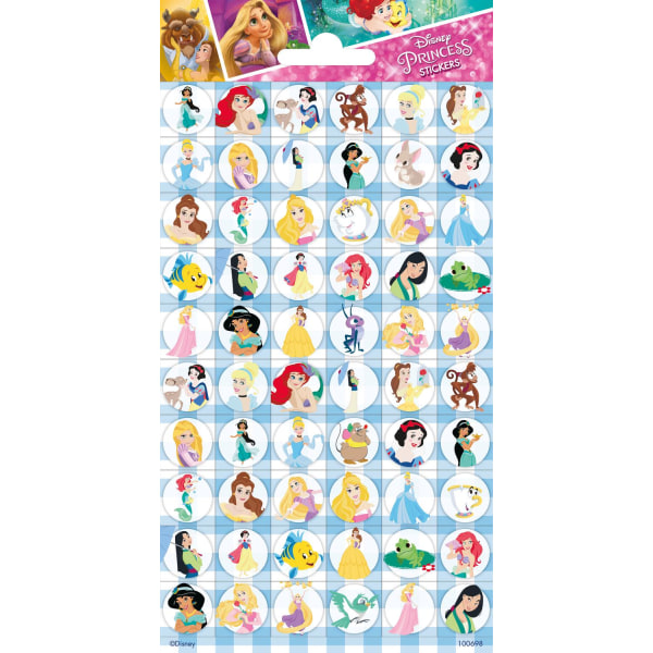 Disney princess 60 st klistermärken klistermärke