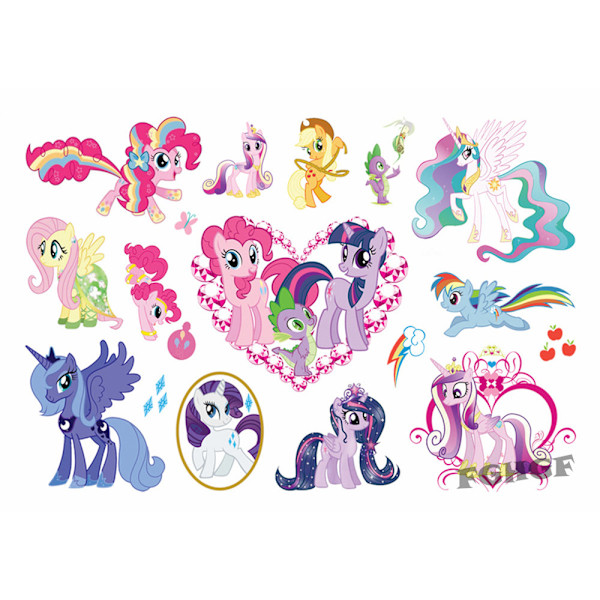 My Little Pony lasten tatuoinnit – 15 väliaikaista ponikuvaa