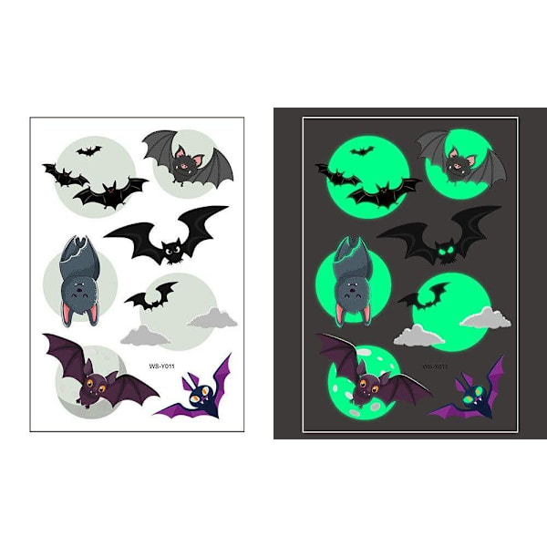 Itsevalaisevat lastentatuoinnit 5 arkkia Halloween-kuvioilla