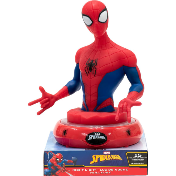 Spiderman natlampe 3D lampe figur nat avengers