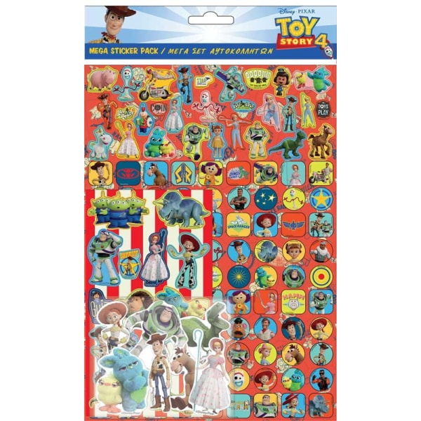 Toy Story 4 Megapack 150 st klistermärken pyssel dekoration