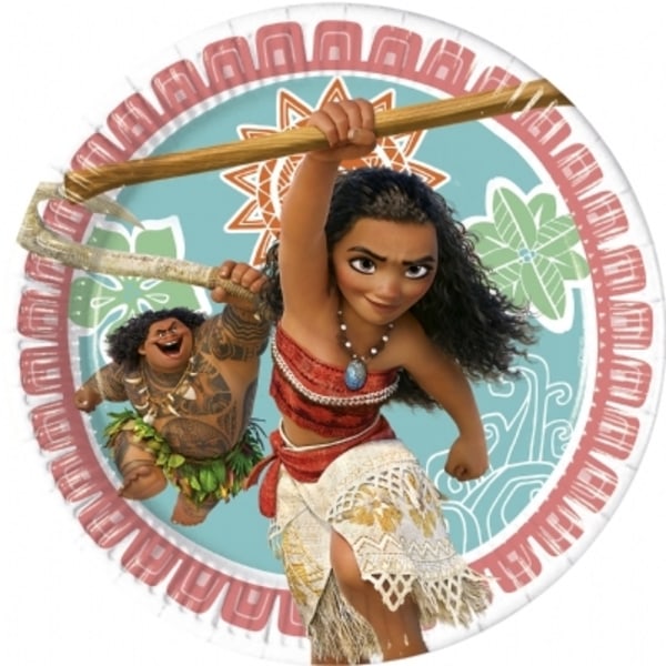 Vaiana yksittäislautaset 20 cm 8 kpl moana disney lautasia