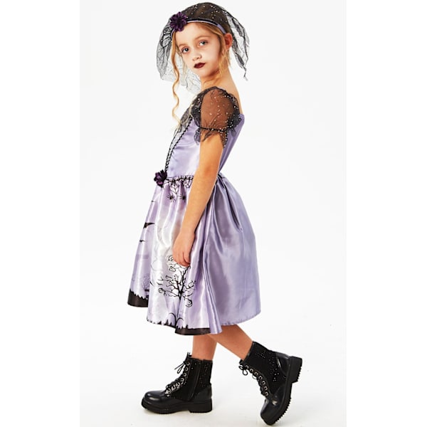 Brudklänning goth 122/128 cl (5-6 år) halloween klänning häxa