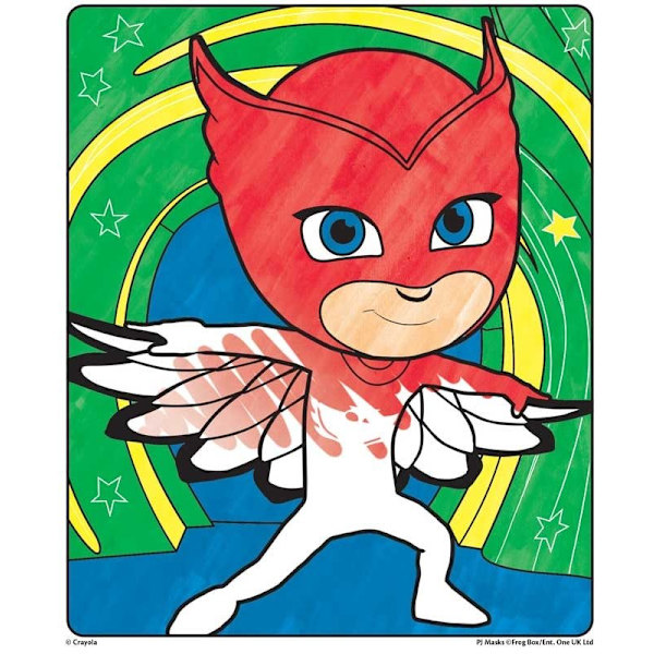 Pj masks magisk malebog 5 stk blyanter crayola