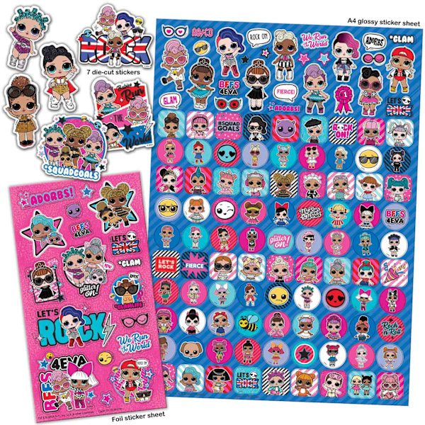 LOL Surprise Megapack 150 tarroja koristeluun ja askarteluun DIY