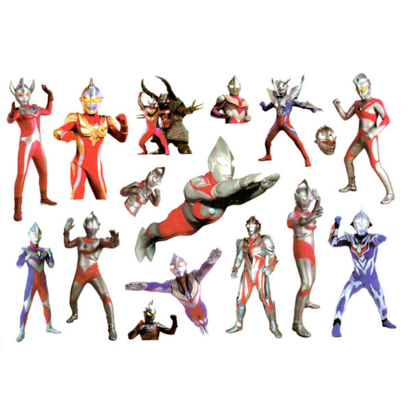 Ultraman lastentatuoinnit 15 kpl supersankareille