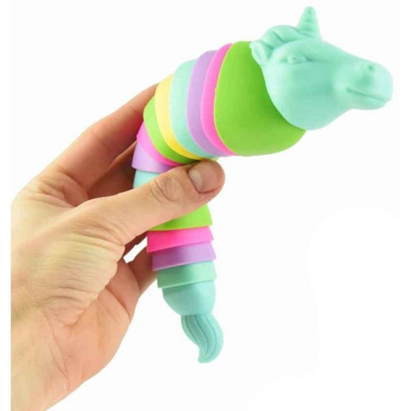 Slinky unicorn fidget 20 cm enhoroskooppi askartelulelu