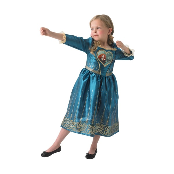 MERIDA 122/128 cl (7-8 år) kjole LOVEHEART prinsesse Modig