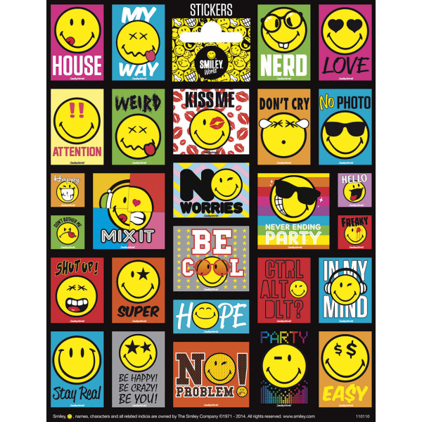Smiley 25 kpl tarroja tarra emoji