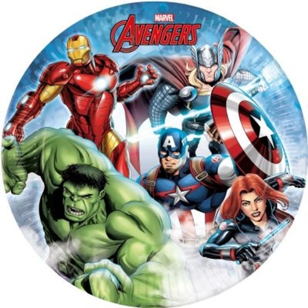 Avengers engangstallerkener 23 cm 8 stk hulk iron man