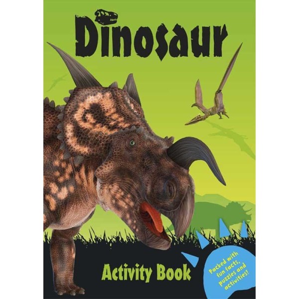 Dinosaurer malebog 32 sider aktivitetsbog dinosaurus Grön