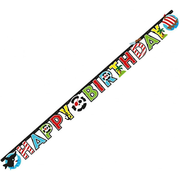 Banner pirat 180 cm dekoration banner flaggermus vimpler