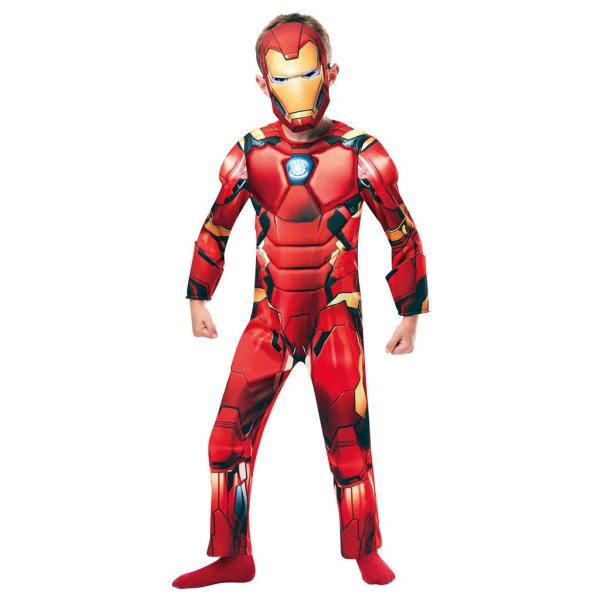 Iron man deluxe 98/104 cl (3-4 vuotta) puku maskilla avengers