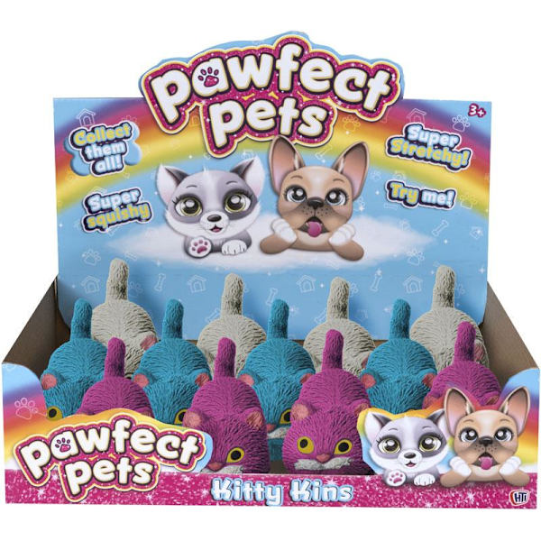 Kitty kins 8,5 cm katte at trække i og klemme på squishy kat