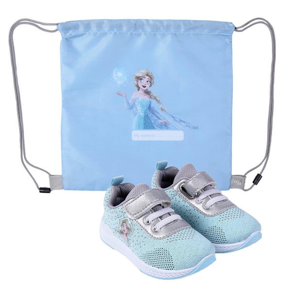Frozen kengät koko 27 lenkkarit lasten kengät kangaspussi frosty elsa