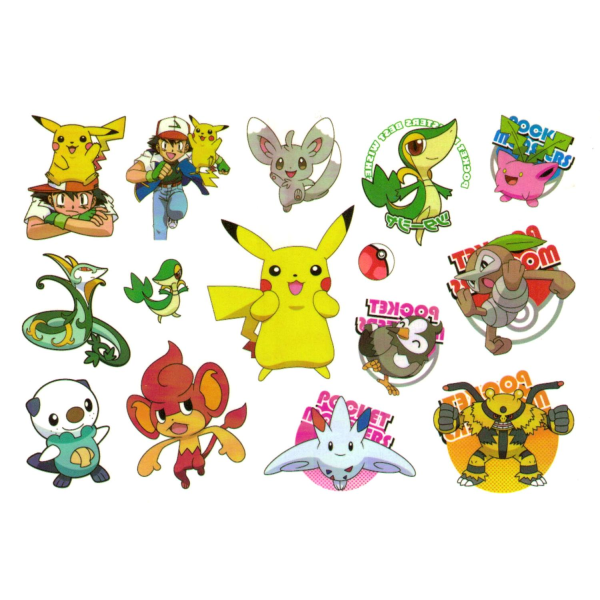 Pokémon barntatoveringer 14 stk. med Pikachu og venner