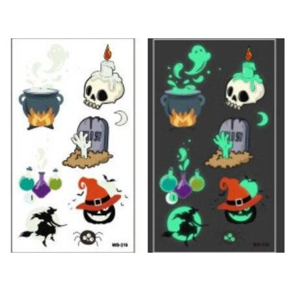 Itsevalaisevat lastentatuoinnit 5 arkkia Halloween-teemalla