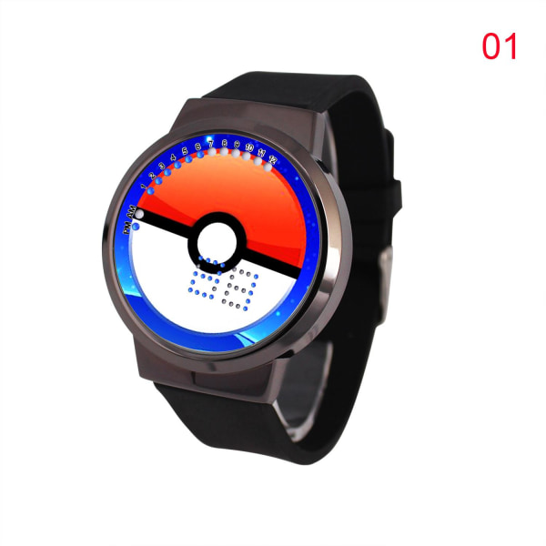Børneur pokemon digitalt armbåndsur touch ur Svart