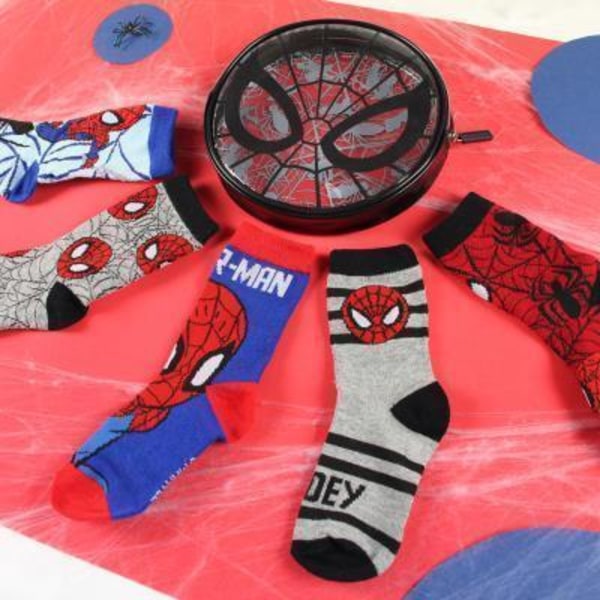 Spiderman 5 par børnesokker størrelse 25-30 avengers sokker