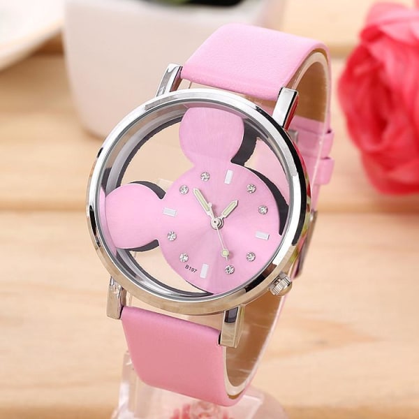 Barnklocka minnie mouse analog armbandklocka klocka