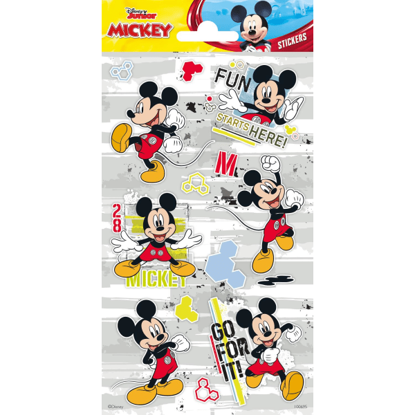 Mickey mouse 10 stk. glitrende klistermærke klistermærker