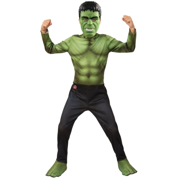 Hulk (3-4 år) kostume med maske avengers endgame hulk