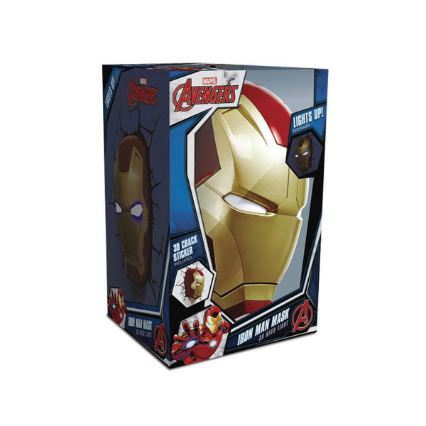 Iron man vägglampa 3D lampa mask natt avengers Iron Man 2