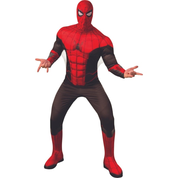 Spiderman deluxe vuxen dräkt standardstorlek avengers M