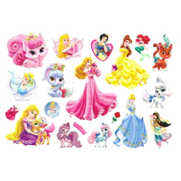 Disney Princess 15 st barntatueringar tatuering rapunzel