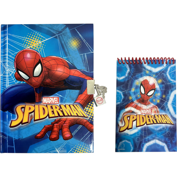 Spiderman suuri askartelusetti päiväkirja tarroja lohko kynä