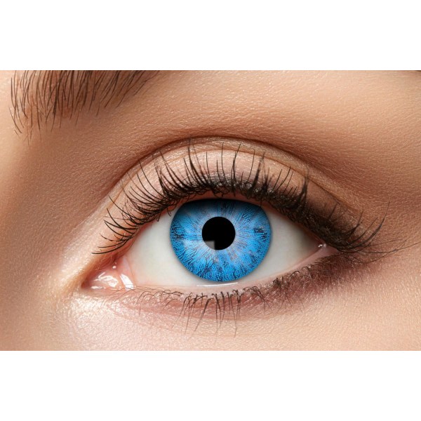Partylinser blå naturlige kontaktlinser farvede linser halloween