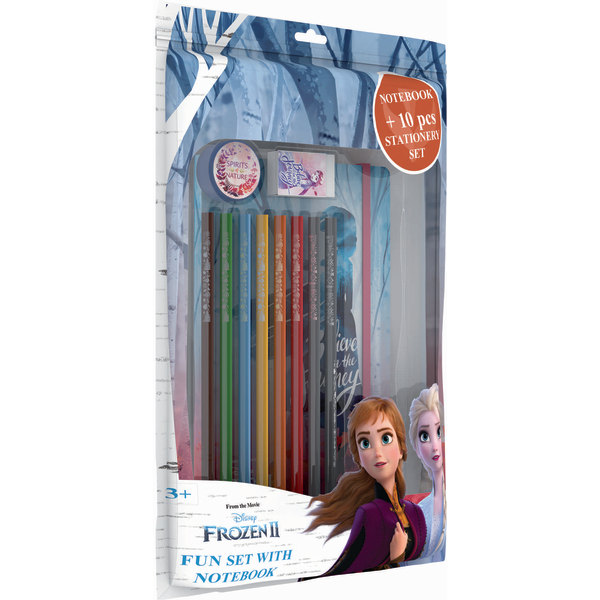 Frozen II notesbog og 10 tilbehør anna elsa frost
