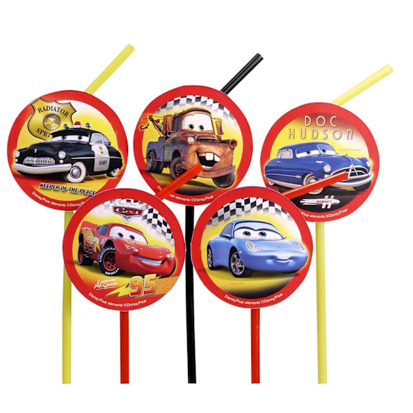 Stropper 10 stk cars sugerør bil biler straws festtilbehør