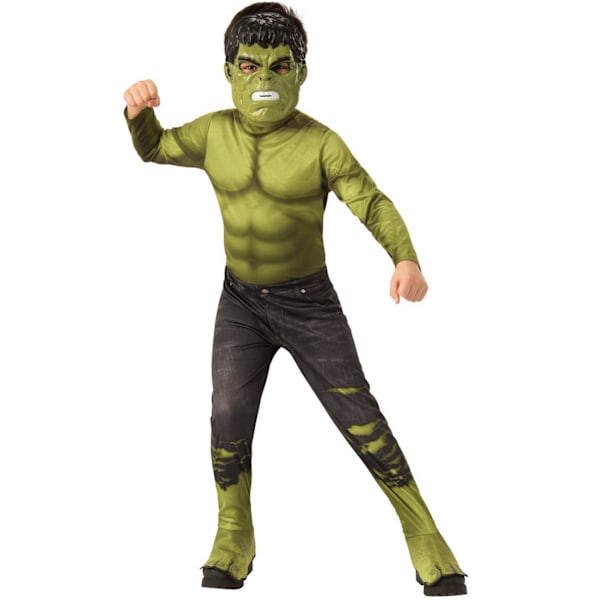 Hulk (5-7 år) dräkt med mask avengers endgame hulken 128-140cm