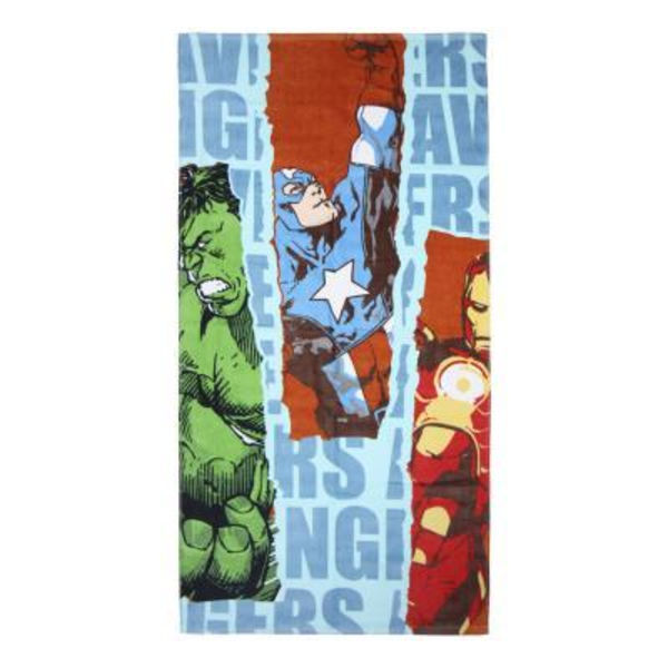 Avengers pyyhe 140 x 70 cm 100% puuvillaa hulk iron man
