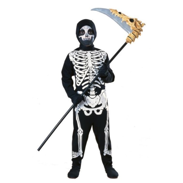 Skeletdragt (3-4 år) halloween skelet dragt spøgelsesdragt