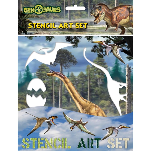 Dinosaurier 6 skabeloner til tegninger og hobbyprojekter
