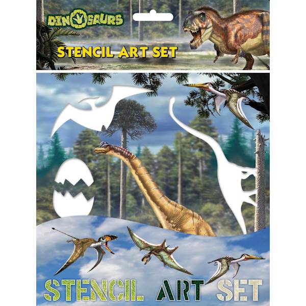 Dinosaurukset 6 kpl piirustusmalleja askarteluun