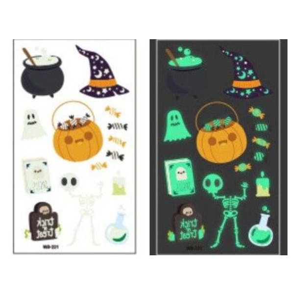 Itsevalaisevat lastentatuoinnit 5 arkkia Halloween-teemalla