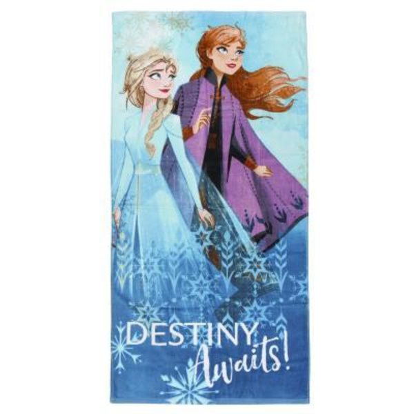 Frozen II käsipyyhe 140 x 70 cm 88% puuvilla elsa kylpypyyhe
