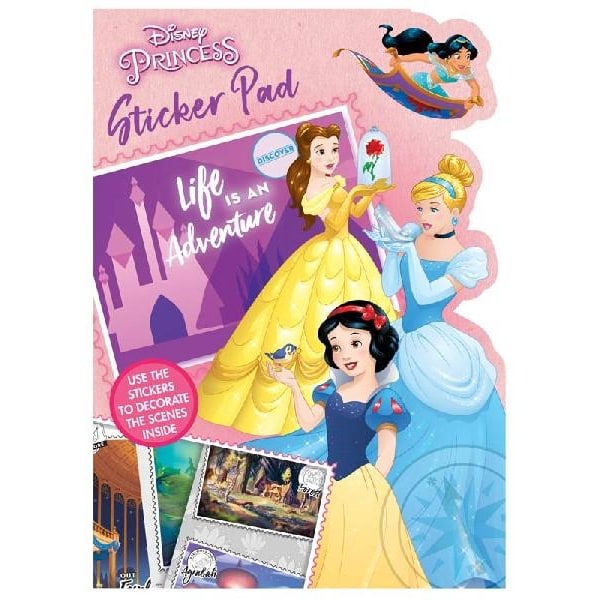 Disney princess pysselbog 5 farvescener og 50 klistermærker