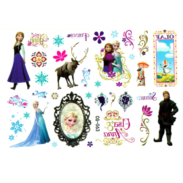 Frozen lastentatuoinnit 20 kpl Elsalla ja Annalla