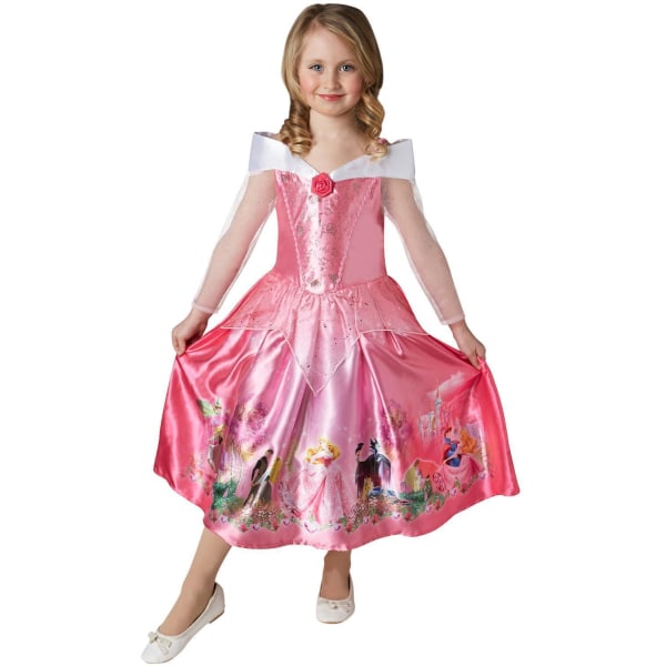 Tornerose 122/128 cl (7-8 år) kjole disney princess