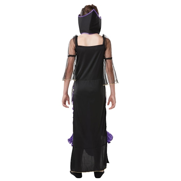 Vampyrklänning goth 122/128 cl (7-8 år) halloween häxa klänning 122-128cm