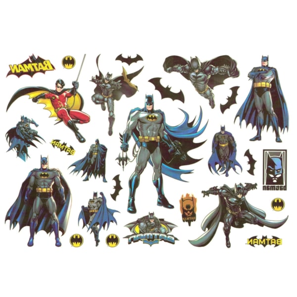 Superhelte-tatoveringer til børn – 18 stk. med Batman og venner
