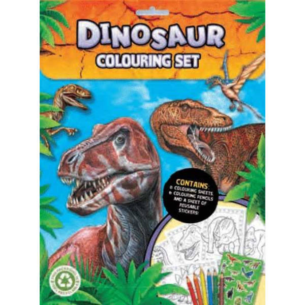 Dinosaurie pysselpaket pennor klistermärken dino pyssel