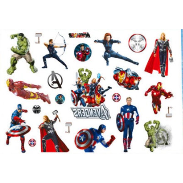 Avengers 15 st barntatueringar tatuering hulk iron man