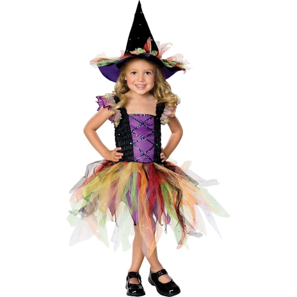 Hohtoasu noita 3-4 vuotta halloween asu mekko